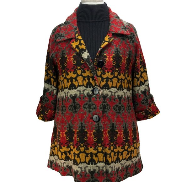 LUII luxury swing style coat jacket - EUC - Picture 1 of 15